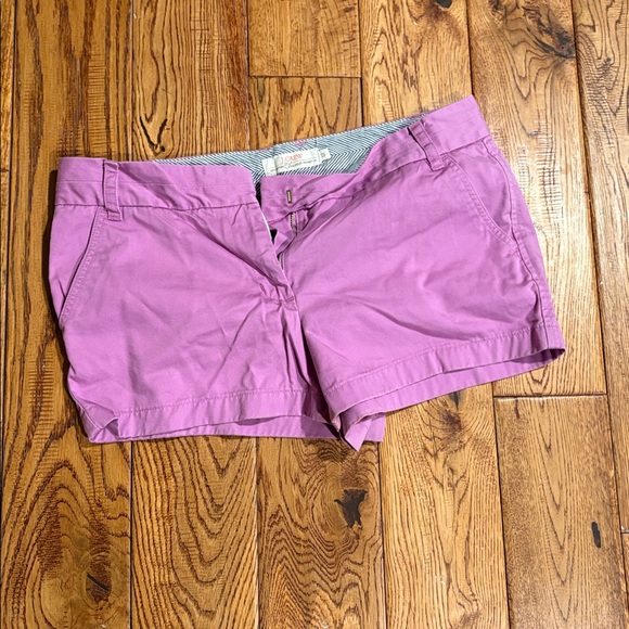 Women’s J. Crew chino shorts. Size 12 and color purple - Picture 7 of 8